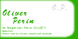 oliver perin business card